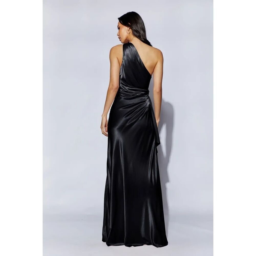 Meshki Calliope One Shoulder Maxi Dress in Black Size XS - Picture 2 of 12